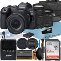 64GB Card LED RF Accessory + Mark with + + 75-300mm R6 EOS 24-105mm EF Memory II Camera Bundle + ZeeTech Canon Mirrorless SanDisk + Lens Flash Case