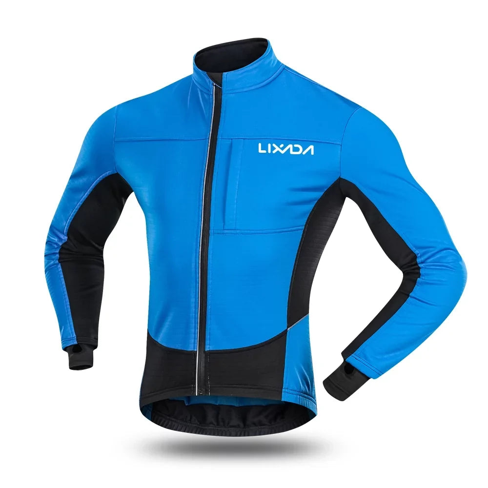 Fleece Polar Cycling Windproof Running. Lixada Bicycle Thermal Men's Jacket, for and Coat