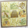 Scarf Ferragamo Women's Pattern Pre-Owned x Silk SALVATORE FERRAGAMO (Good) Leopard Greige Muffler Beige Animal