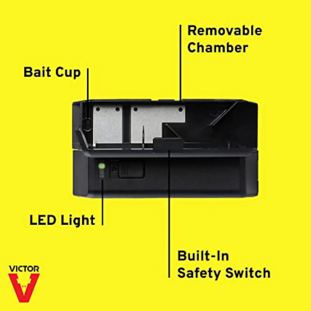 M250S No No Electronic Indoor Touch, Upgraded - 1 Trap See Victor Mouse Trap,Black