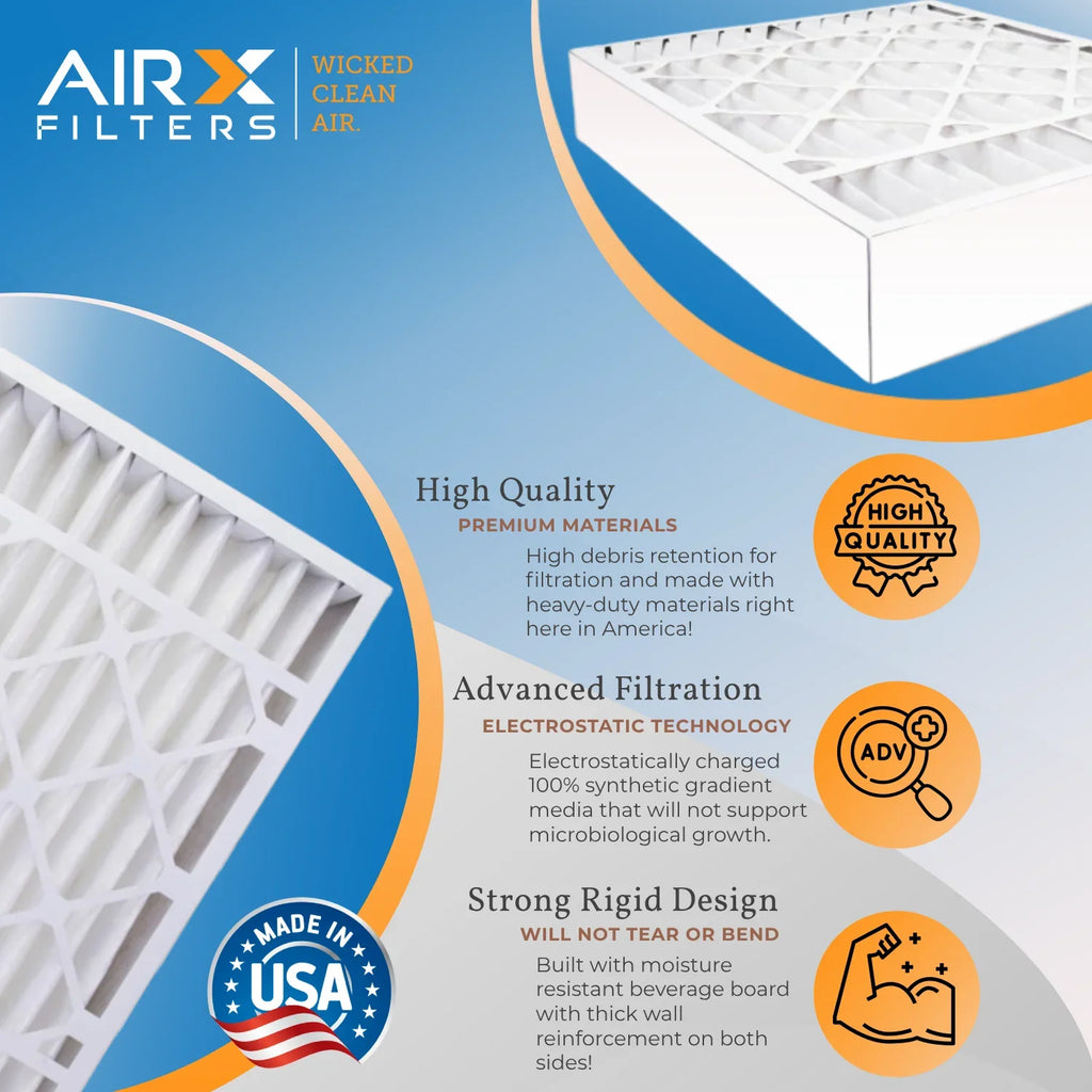 1200 11 Comparable FILTERS 2 16x25x4 Filter CLEAN & 16x25x4 WICKED 1000, AIRX USA 7 Pack TT-FM-1625 MPR MPR TopTech Furnace AIR. to Air Premium FPR Filter with by MERV Made Compatible