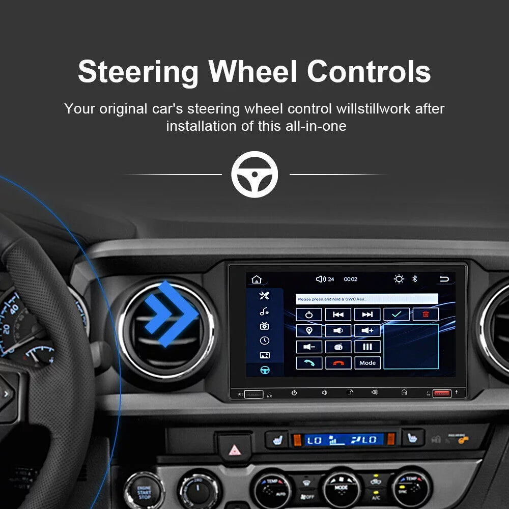 Car Stereo Mirror Link Radio, Carplay Screen, 7" & MP5 FM Camera Play KingFurt HD with Auto Android