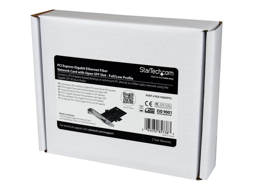 SFP Express w/ Network SFP Card Card Network Open Gigabit - Ethernet Fiber PCI PCIe StarTech.com Adapter NIC