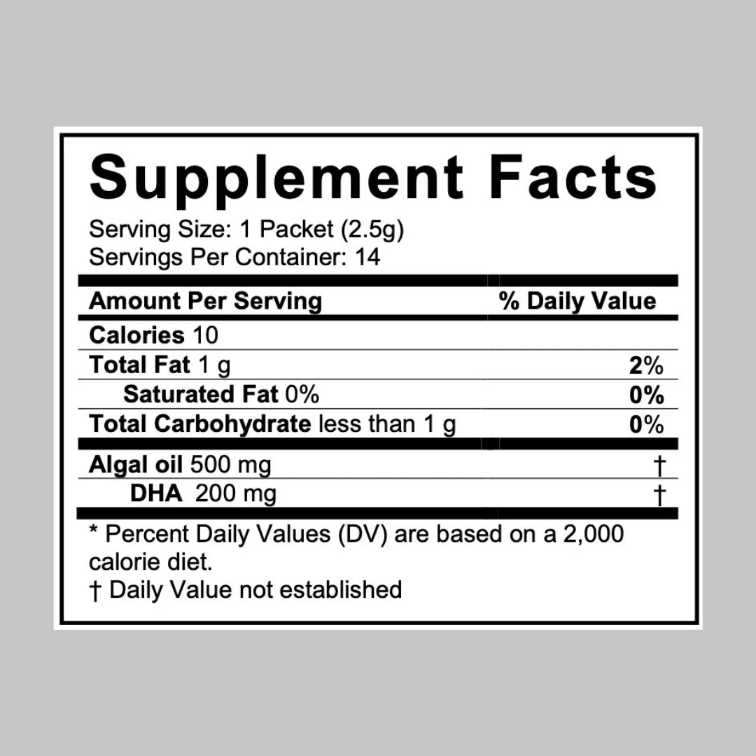 Orange, Oil 60ct Coromega, DHA, Vegan Omega-3, Algal