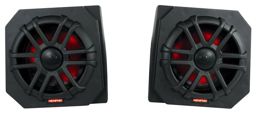 Polaris 2013-17 Tower Pods+LED Ranger For RNGR65FE 2) Memphis Speakers+Amp XP900