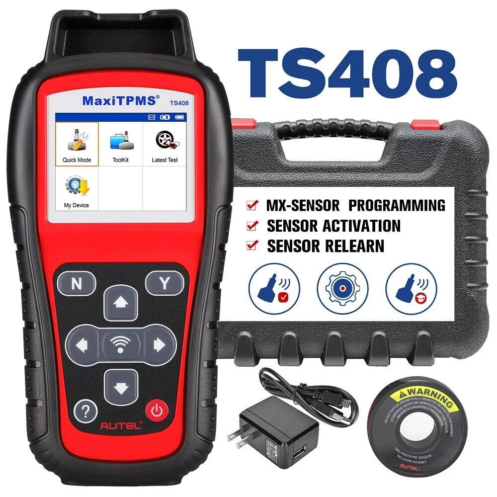 Tool Program, Reset, Key Relearn Fob TS408, Sensor Testing Autel TPMS Activation, TPMS