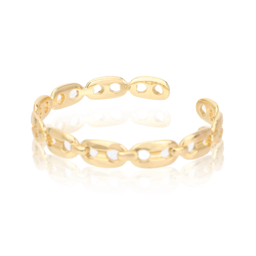 Women Havana Gold-plated For Mariner Callie 18K Bangle Link Vintage