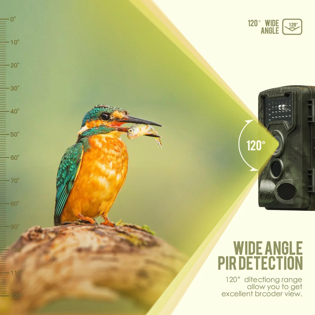 IP66 Use Hunts Camera Color TFT Inch 1080P 2.0 Detection Day Camera Night-Visions Field Night Outdoor Waterproof Display Trail 32MP Camera Infrared