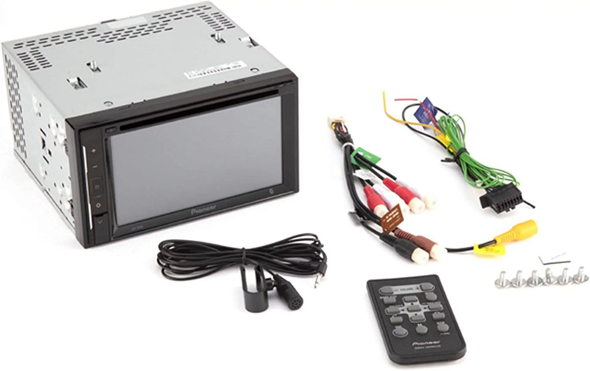 Receiver Pioneer AVH-241EX License with Backup Camera DVD Plate