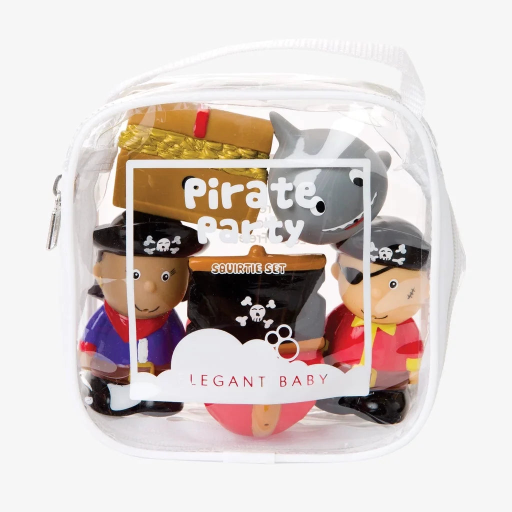 Squirt Elegant Set of Bath Toys, Toys Party Baby Squirtie Pirate Baby 6