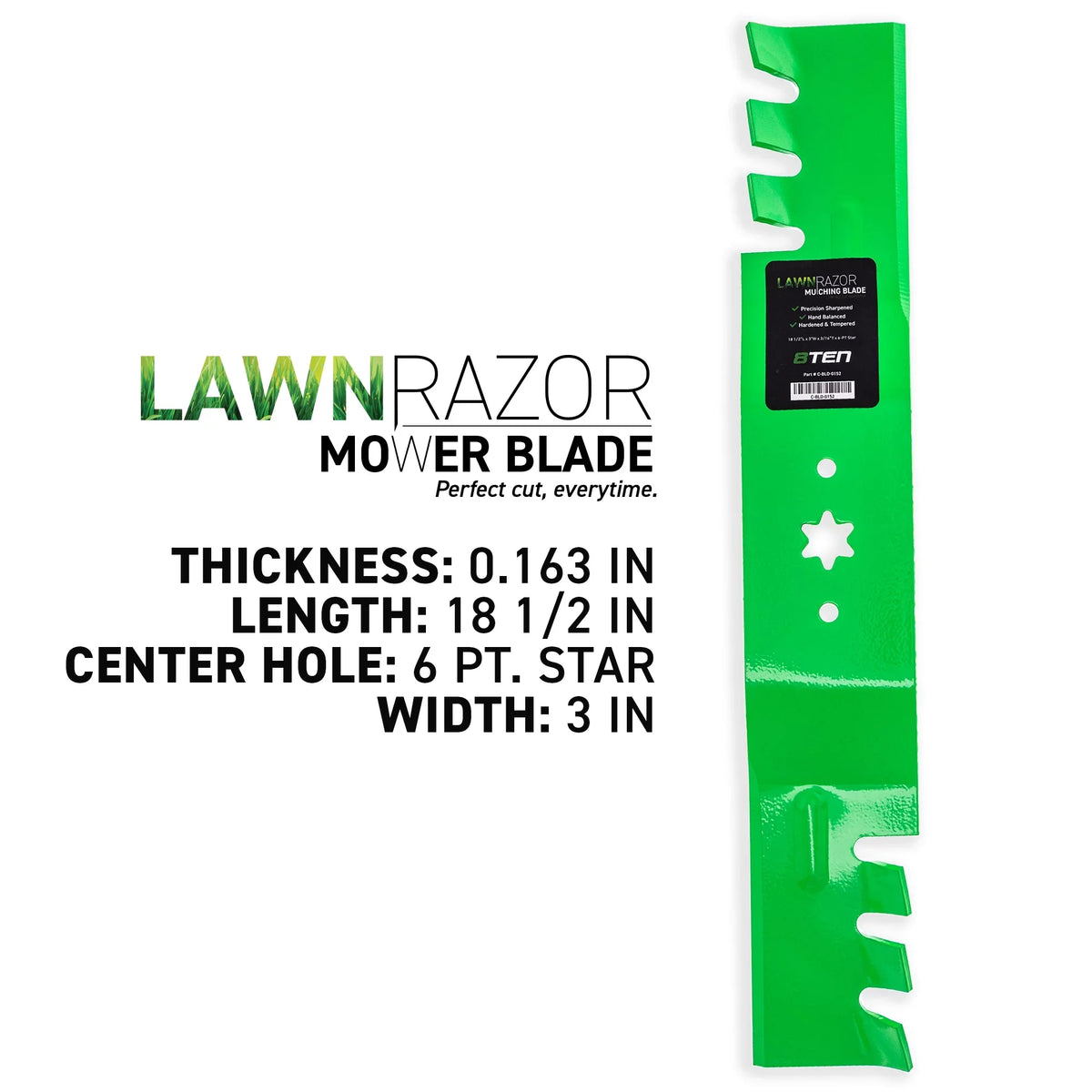 LawnRAZOR Blade 54 Mulching Cub for Pack 810-CBL2374D MTD Cadet inch 3 942-0677