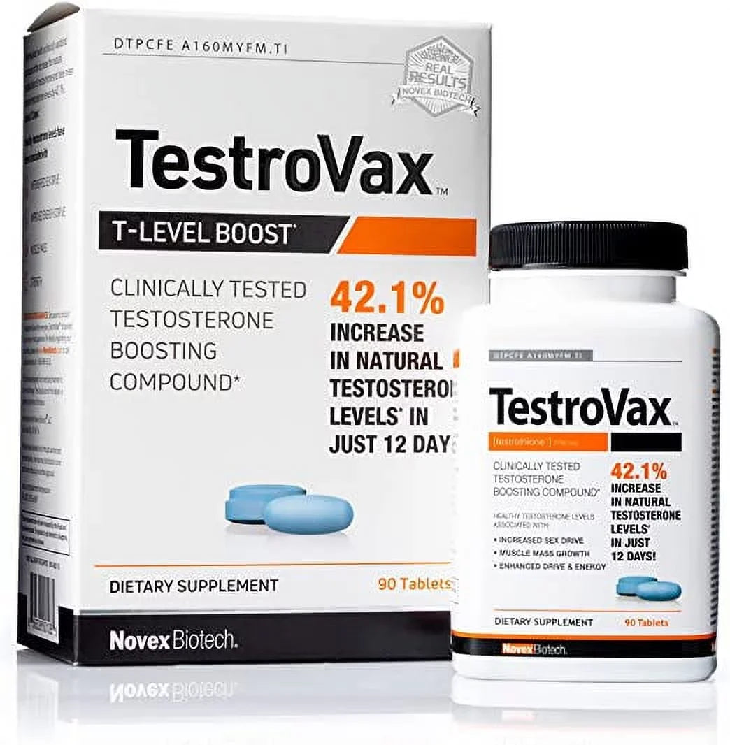 Booster Count Best Testosterone for for TestroVax Level Testosterone Boost 2700mg Men Vitamins 90 Men