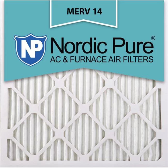 x Nordic 14 in. AC 1 15x15x1ExactCustomM14-6 Furnace Pack Pure 15 - Exact Filters, of x 6 MERV 15