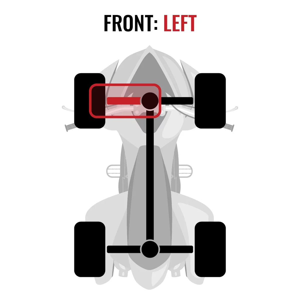 650 Can-Am 2015 - Sixity compatible Front Left XT Outlander Axle 4X4 with EFI