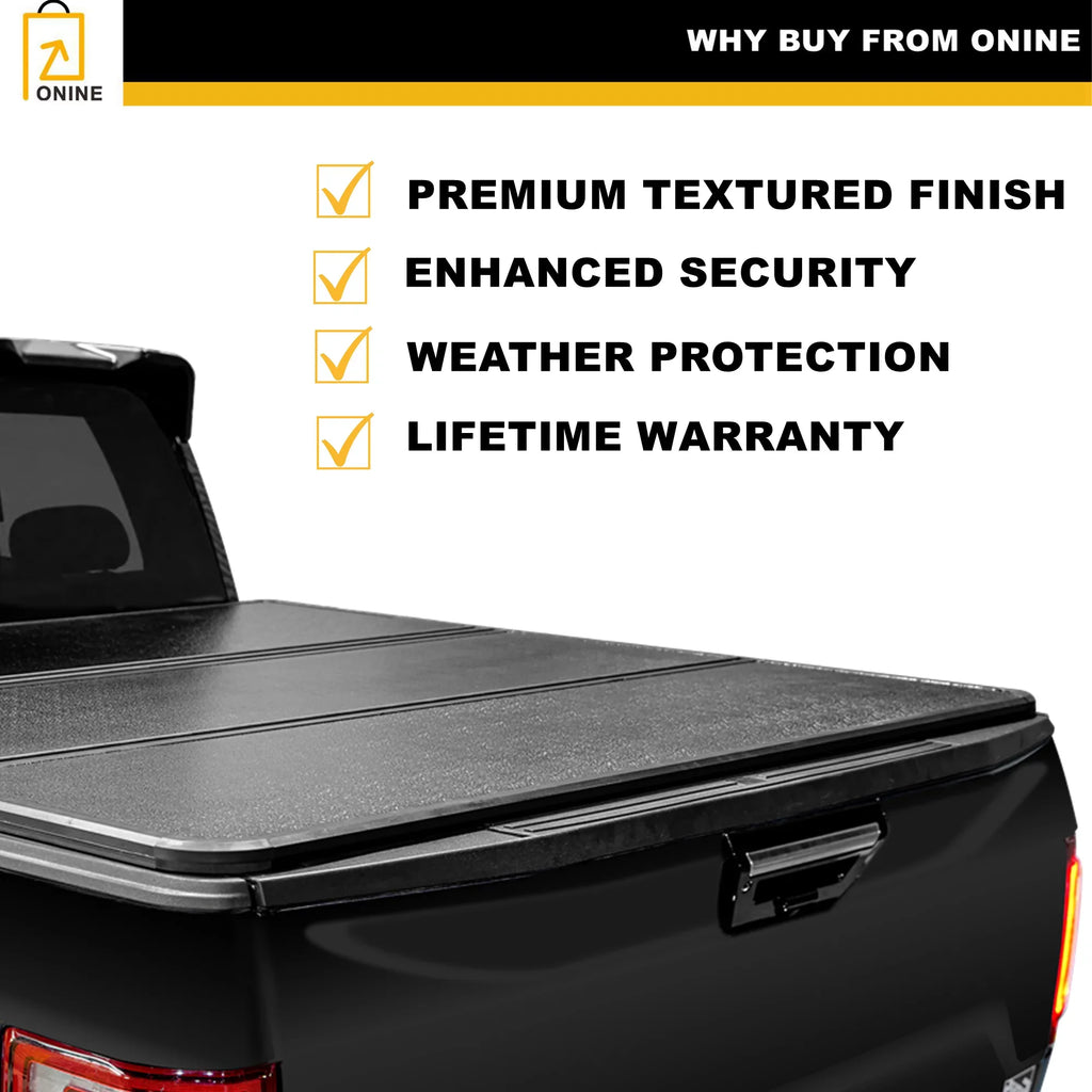 ONINE Custom Multi-Function Truck Ram with Does or Tonneau Bed(67"), RamBox New AWH Dodge (Split) Bed Hard 1500 2019-2024 Fit Cover 5.7ft Not Tailgate Does Tri-Fold not Classic, fit Body Fit