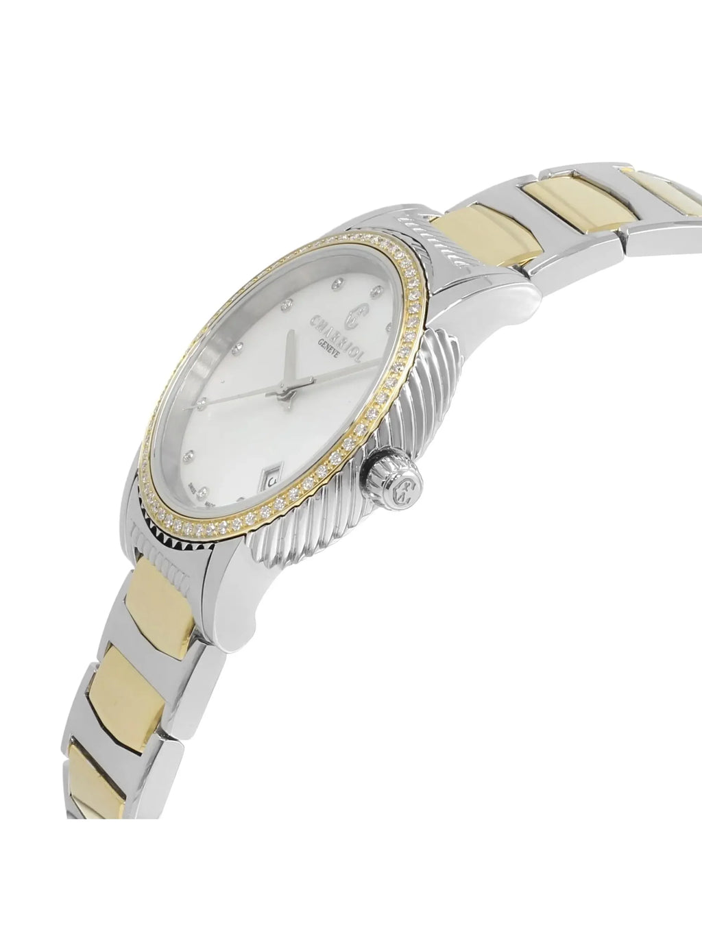 Ladies Parisii 0.40cttw Charriol Watch P33SY2D.921.001 defects with New Quartz