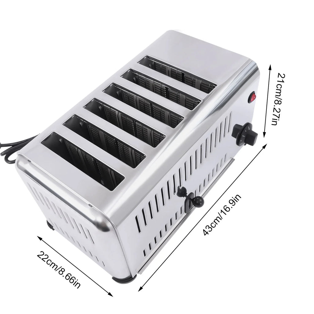 6 Meatloaf Bread Toast Slices Wuzstar Machine Commercial Toaster Baking for Sandwiches