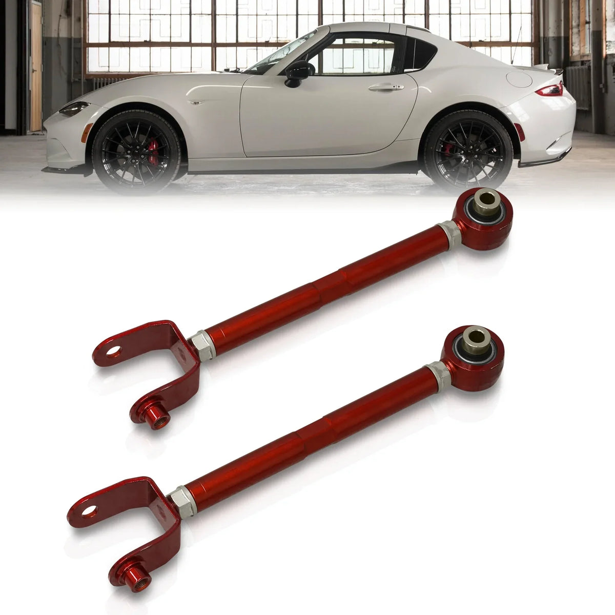 2023 AJP 21 2019 Lower For 22 MX5 Miata Red MX-5 2018 2016 UCA 20 Adjustable Mazda Suspension Control ND 2017 Compatible/Replacement Rear 2021 Arms Distributors 19 17 2022 Camber 16 Set 2020 18 23 Kit