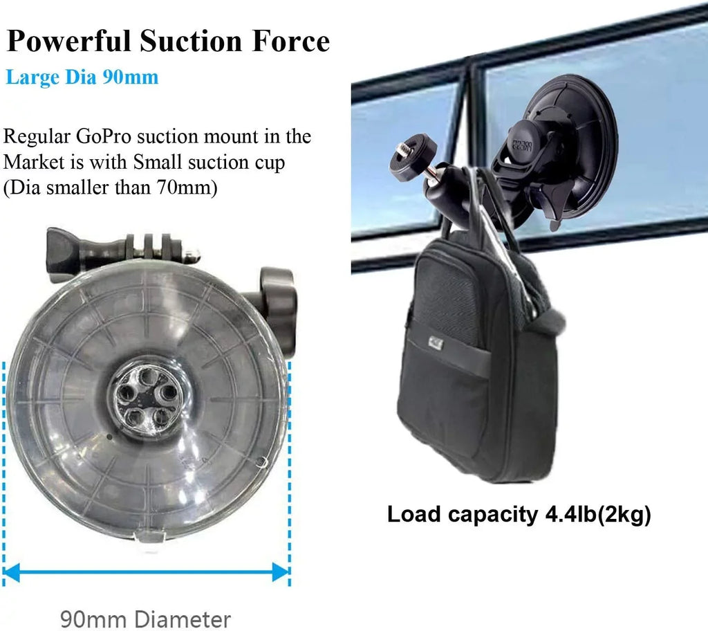Tripod Gopro Cup 6 Stand Outdoor 4 2 Indoor Suction for Tether Safety 8 3 7 Hero Adapter Mount 5 Car with Session 9 3+