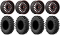 Teryx 18" Kawasaki Red Wheels 40" ARC XL Fuel MotoRavage Tires Mule