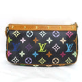 Multicolor Used 2WAY Ladies Authenticated Pouch Accessoire Handbag Pochette Monogram M92648