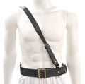 Belt Strap Black WW1 will Leather Browne 45" Sam with 42"- Shoulder fit