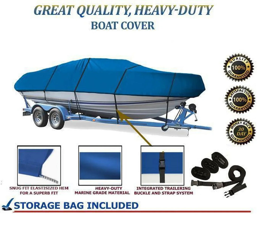 BLUE, 1987 BOAT QUALITY Predator Lund Compatible 1986 1988 for GREAT 16V COVER