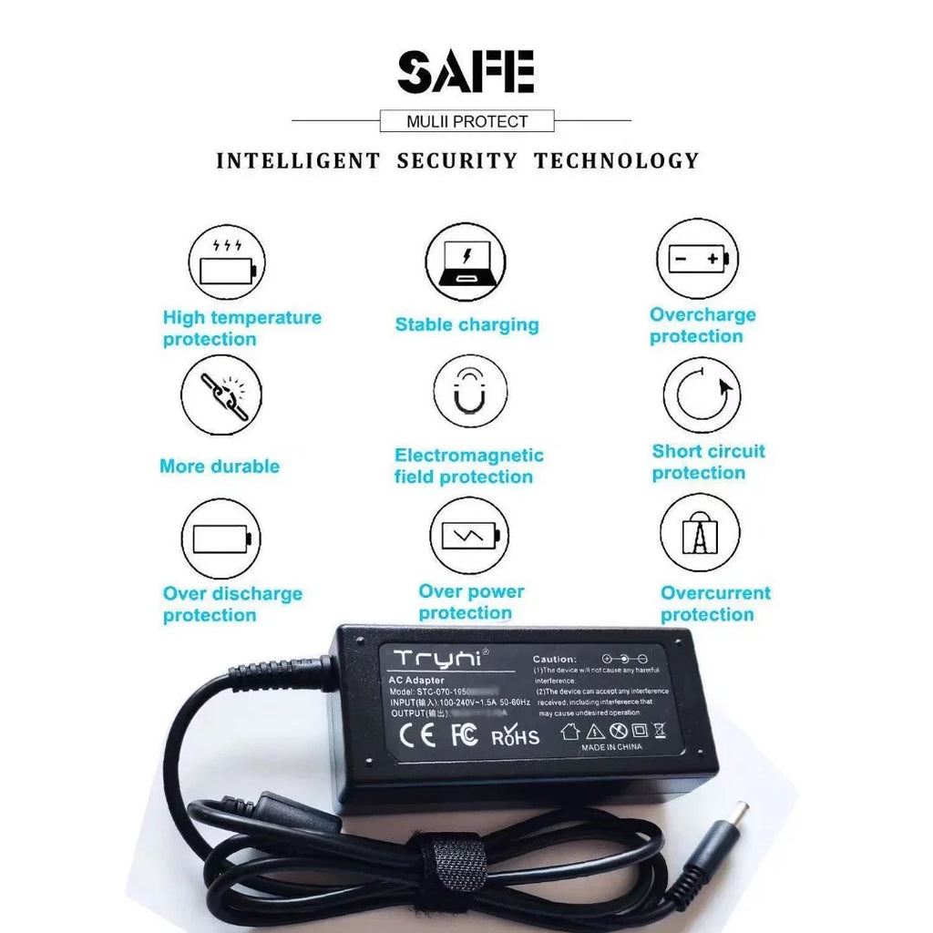 Adapter 5568 13 7569 New P58F001 P58F001 7300 15 Power 5578 Inspiron 13 2-in-1 P84F001 7391 Supply 7591 P58F001 Adapter 7579 Power Notebook Charger Laptop 15 for Cord AC 15 15