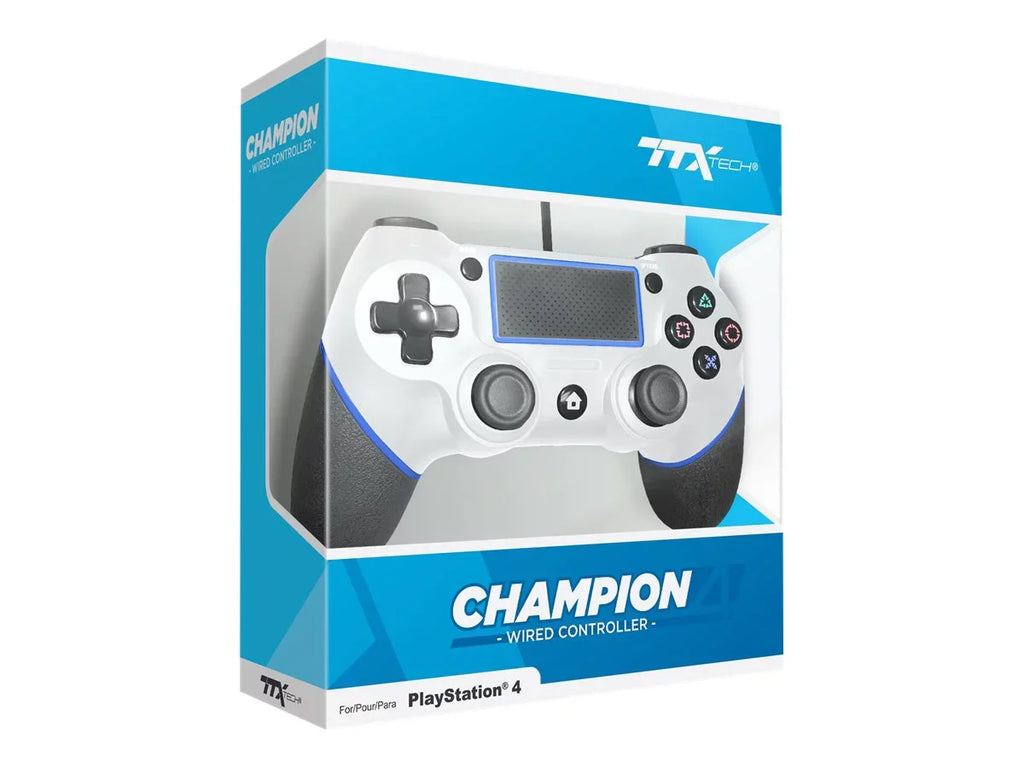 wired 4 - Gamepad for Tech TTX - white - PlayStation Champion -