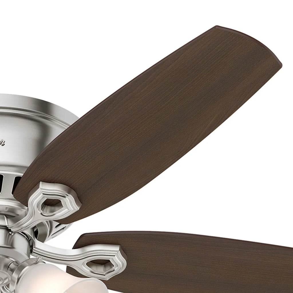 Snow Profile w/ Low Company White 52" Fan Fan Chain, Pull Hunter Builder Ceiling