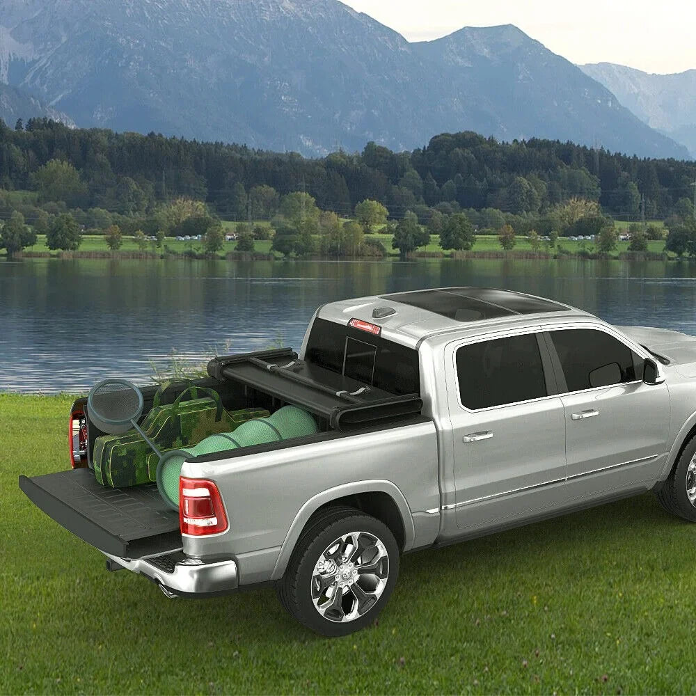 Tonneau Cover Roll Bed 5.7 Dodge Ledkingdomus Ram for Truck Rambox ft Soft 1500 up 2009-2023 Without Bed