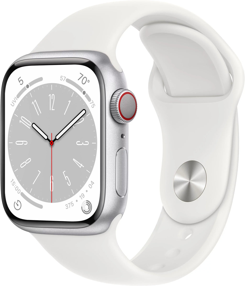 Aluminum White Series Watch Band (Refurbished) Sport - MP4E3LL/A Restored Gen Cell 8 8 White 41mm