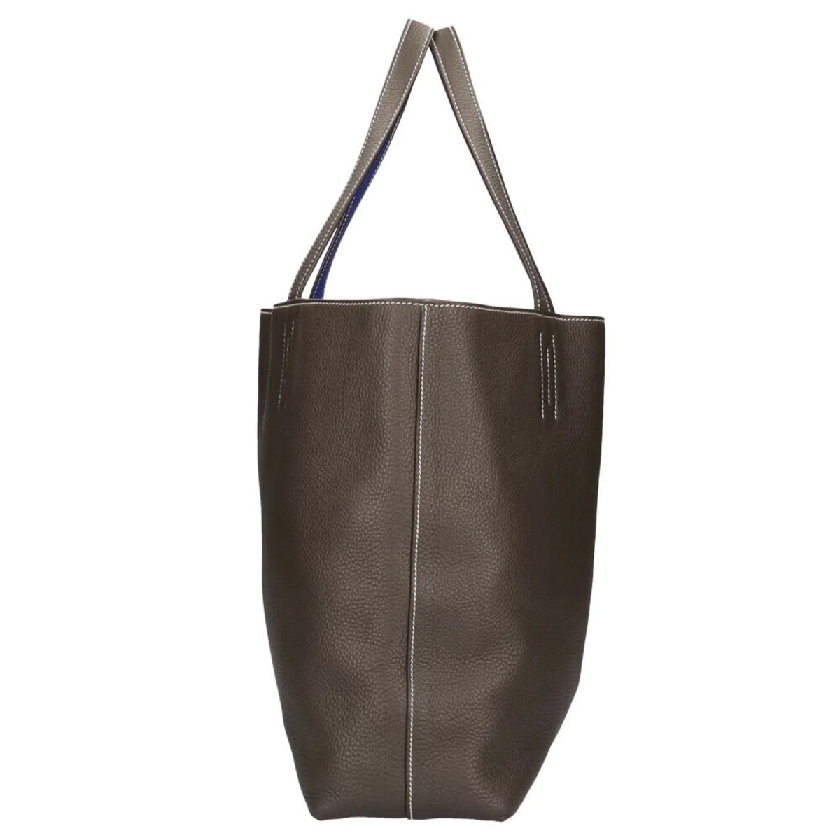 HERMES Double Women's (Good) Sense Bag Hermes Tote Pre-Owned Etain Clemence Taurillon