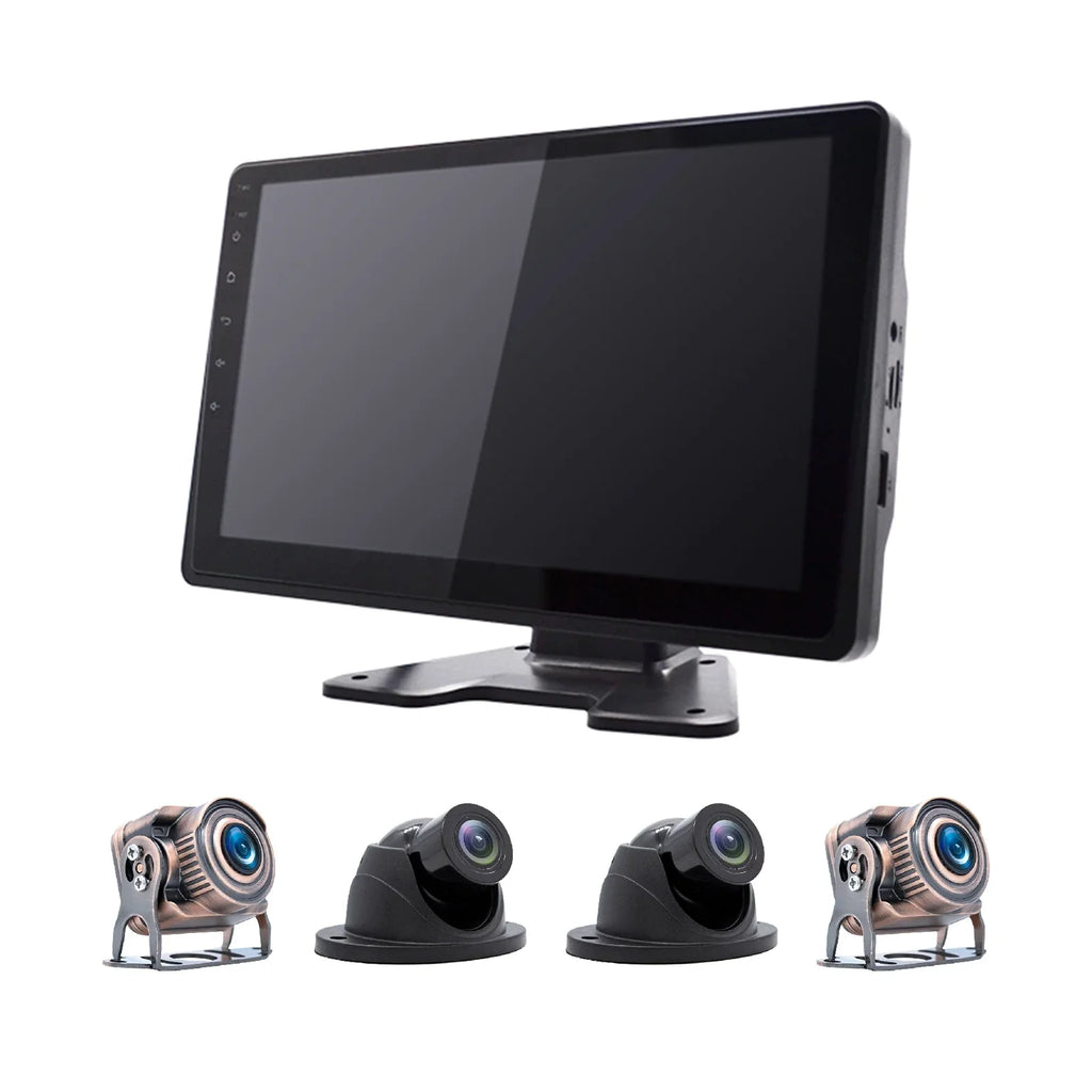 Bus for Driving Touch 10.1"Monitor Video RV Camera Screen Truck GPS Recorder DVR