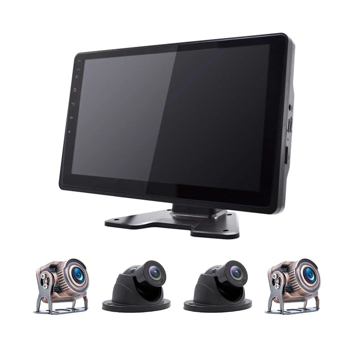 Bus for Driving Touch 10.1"Monitor Video RV Camera Screen Truck GPS Recorder DVR