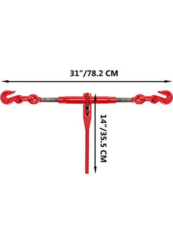 Load 6600lbs 2pcs Tie Ratchet BENTISM 5/16in-3/8in, Down, for Binder Binder Chain