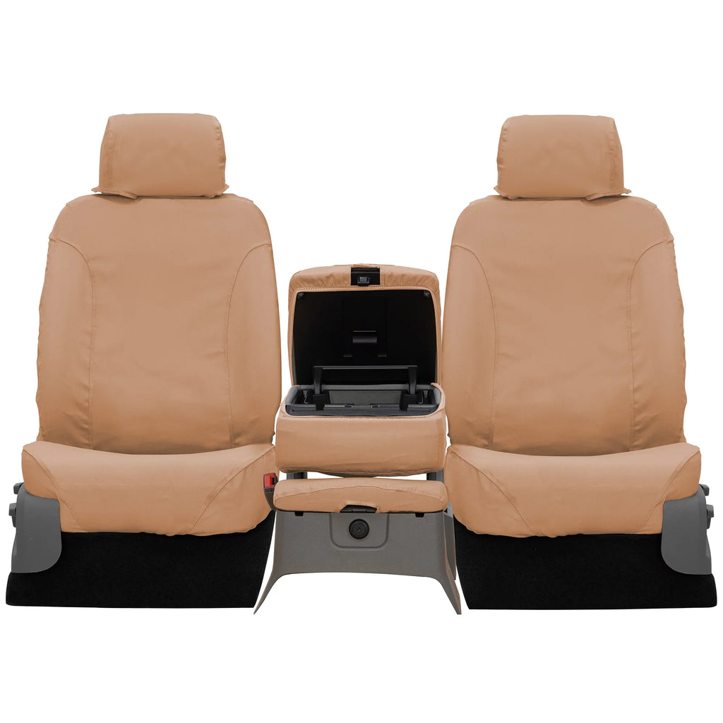 CAB, 2011-2012 Fit Polycotton F-150 SUPER 2013-2014 Cover Covercraft Seat Row for select: SeatSaver (Tan) - F150 Select F150 Fits Front Custom Models