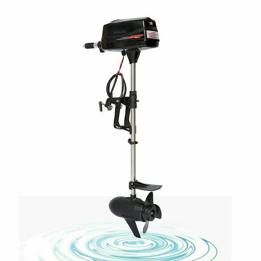 Brushless Engine Electric Fishing Outboard Motor Wuzstar w/Propel Boat 60V 2.2KW 10HP