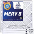 Filters Actual | Size: 4-PACK | | | IN Air Furnace MADE x A/C Pleated MERV HVAC x Filter 32.5 14 King 14x32.5x1a 8 USA Filter .75"