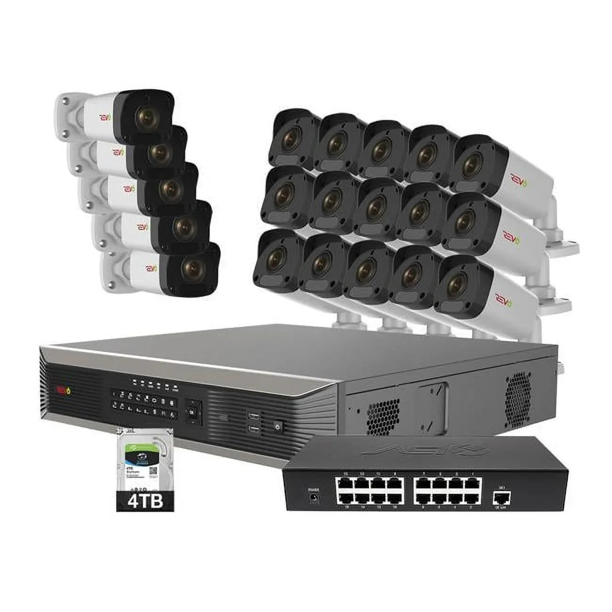 System 2 Surveillance Ultra Cameras Megapixel 20 4TB Plus Channel 32 HD With NVR