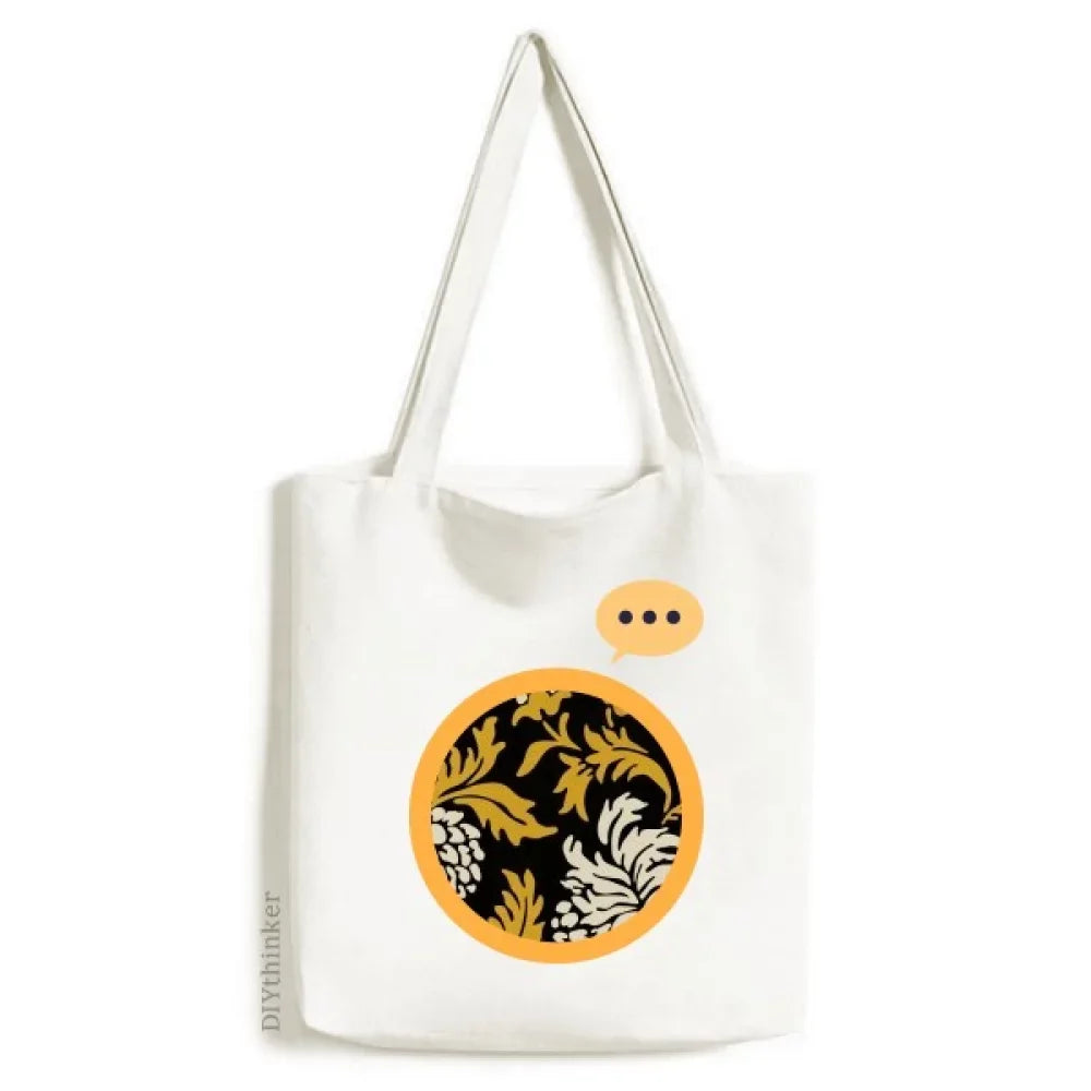 Shoulder Japanese Bag Style Asia Chinese Canvas Expression Chrysanthemum Sack Tote