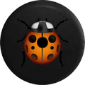 Emoji Text Backup Ladybug 2019 Camera Tire JL Spare RV for Wrangler 2018 33 Cover Inch Jeep