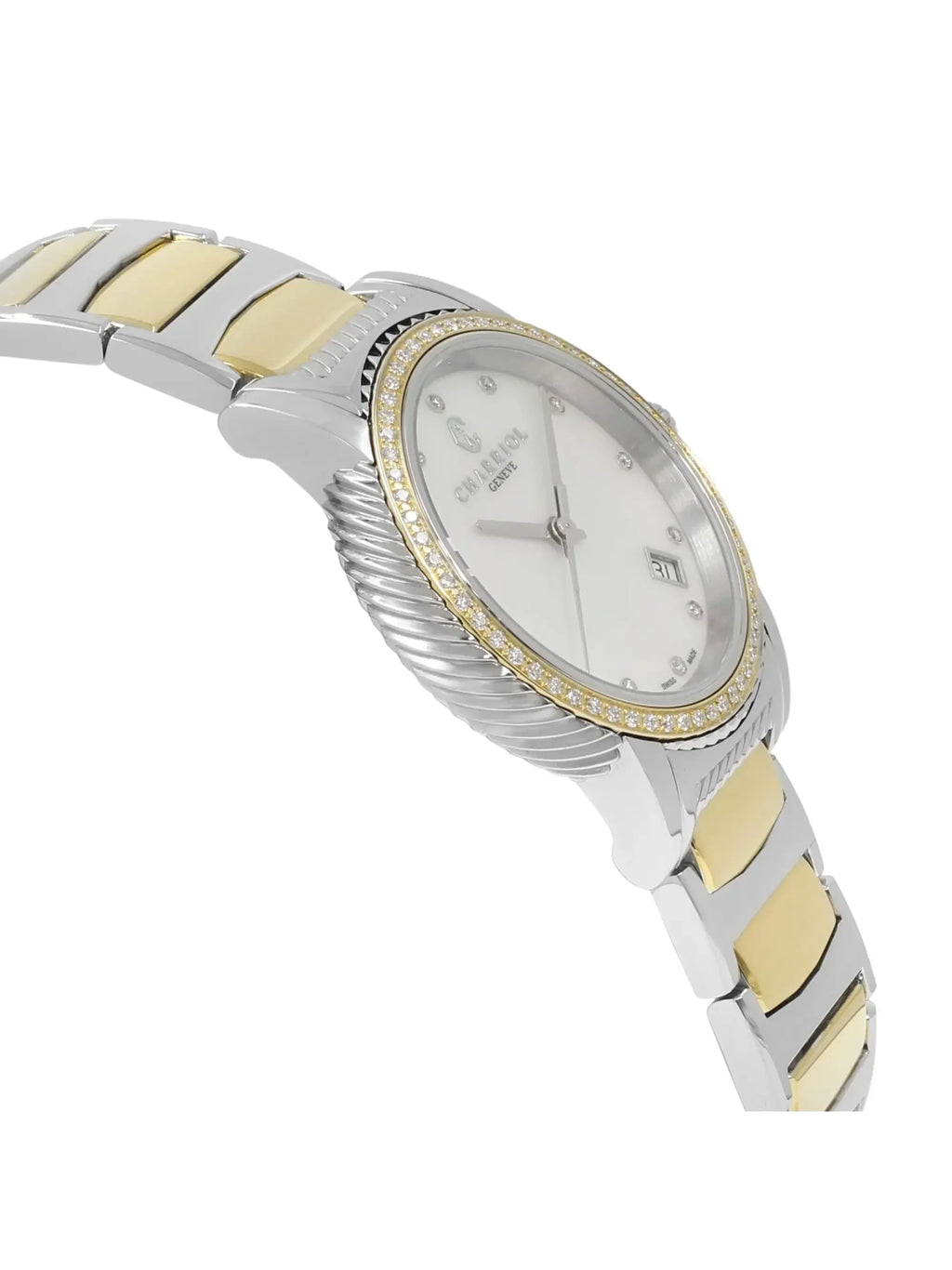 Ladies Parisii 0.40cttw Charriol Watch P33SY2D.921.001 defects with New Quartz