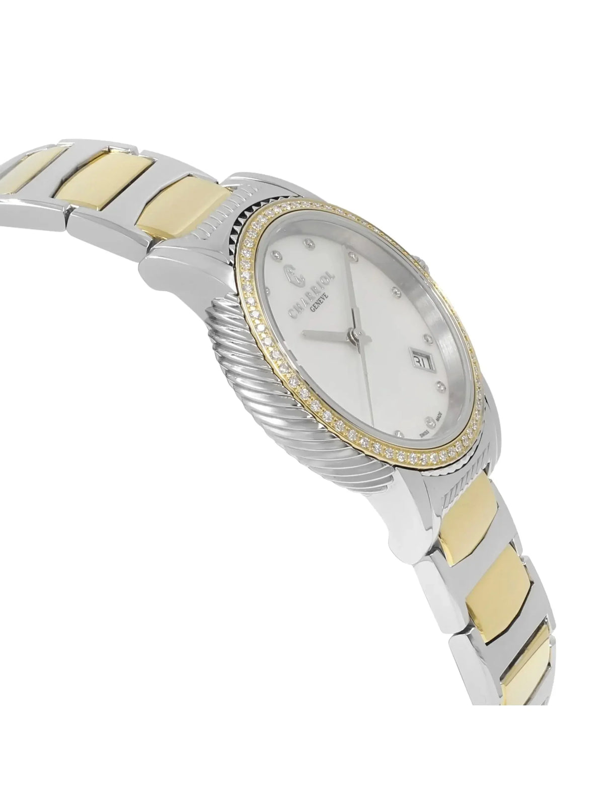 Ladies Parisii 0.40cttw Charriol Watch P33SY2D.921.001 defects with New Quartz