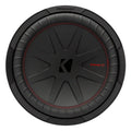 Power KICKER Subwoofer, Inch 4 Car Ohm 12 1000W Max CompR Audio Black DVC