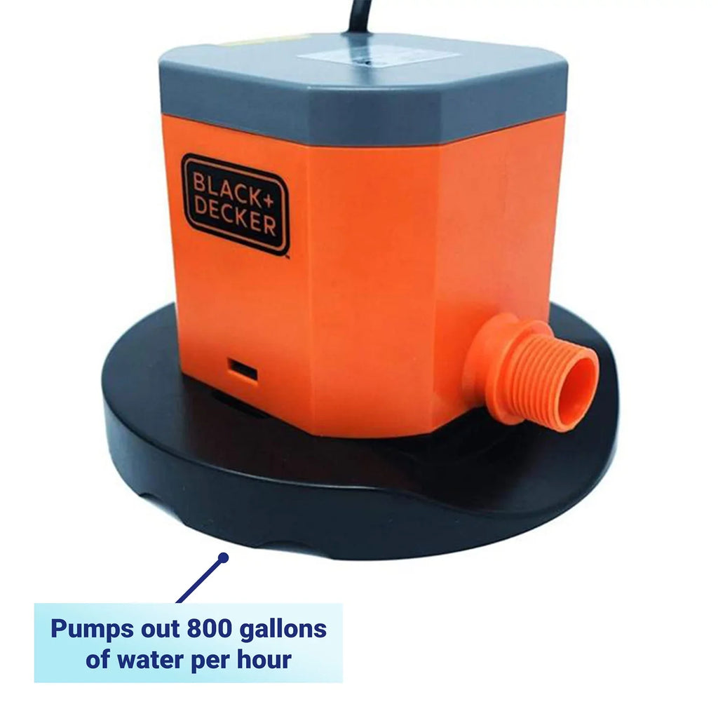 GPH 800 Cover Black+Decker Submersible Pool Pump