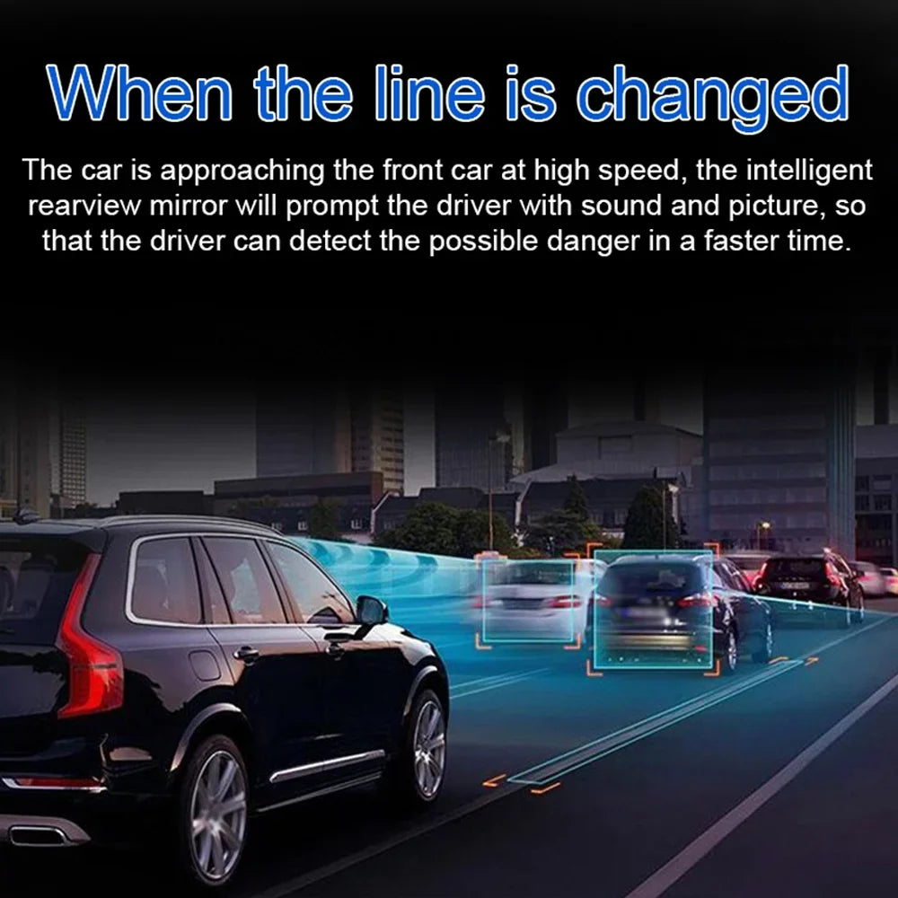 10.26in Night Lens Car Camera Multi-language Degree Global Recorder Cam System Recorder Angle Video Dash Car Viewing Car Dual DVR Wide Positioning Auto 170 Navigation Camcorder Shinysix