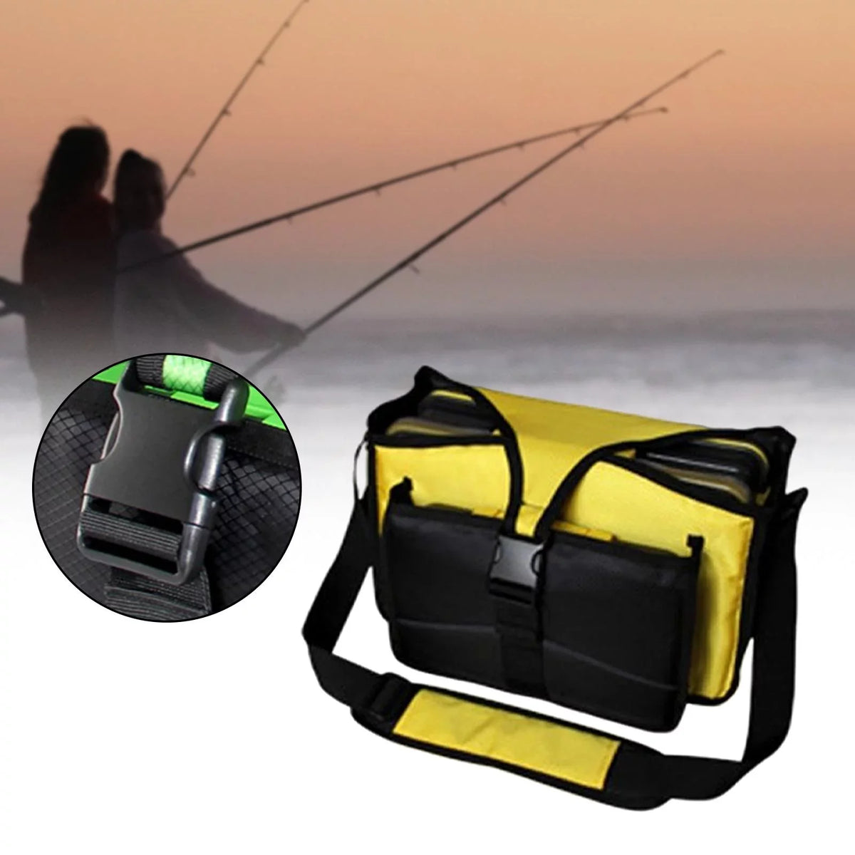 Fishing Bag Bag Yellow Storage Fishing Men Organizer fishing for Shoulder Sea Bag Box Bag Tackle Portable Fishing Tackle lures for Bag Gift