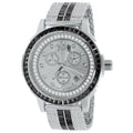 Steel Onyx Real Exclusive Tone 18K Diamond Gold Dial Watch Mens Black Bezel Custom Custom Band Solid