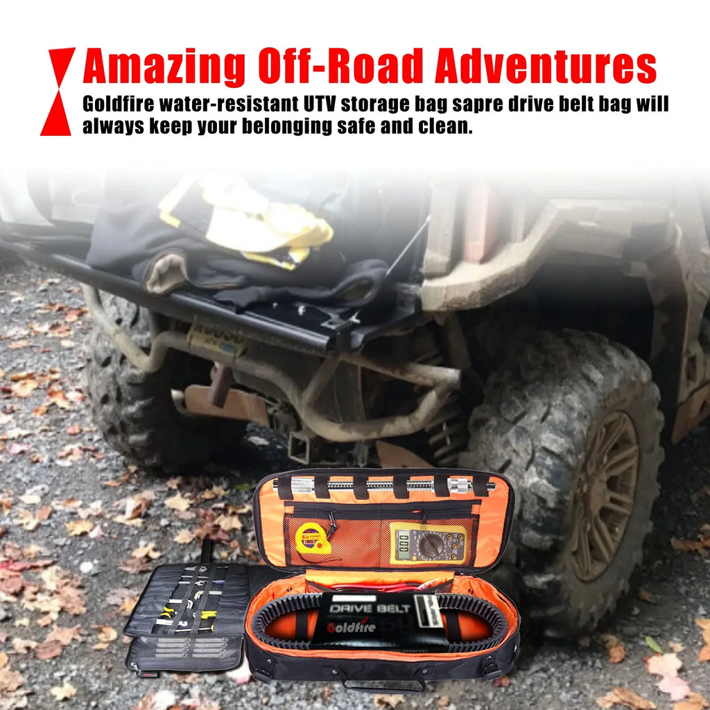 Wrench Tool Travel Roll Portable with Goldfire Universal UTV Tool Car Organizer Pouch Tool Bag Storage Storage for Kit Truck ATV